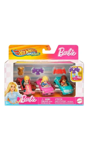 Hot Wheels Racerverse Barbie 3 lü Araba Seti JDG45