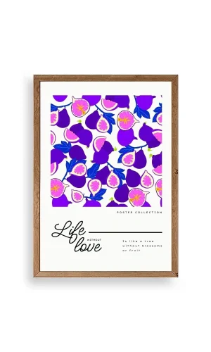 İncir Ahşap Çerçeveli Tablo