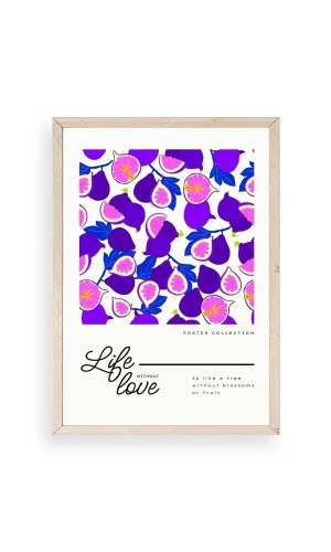 İncir Ahşap Çerçeveli Tablo