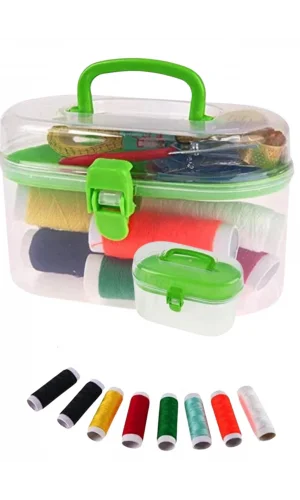 İplik Set Oval Plastik Dikiş Seti