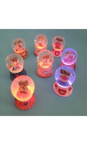 Işıklı Mini Kar Küreleri