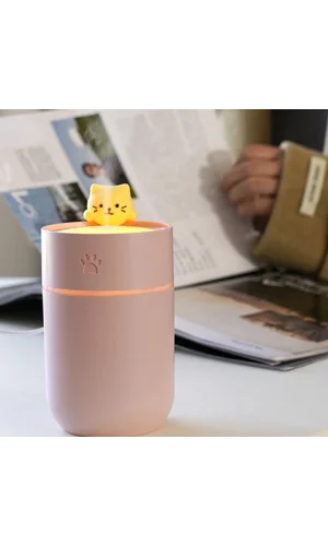 Isınan Kedi Mini USB Sessiz Hava Nemlendiricisi