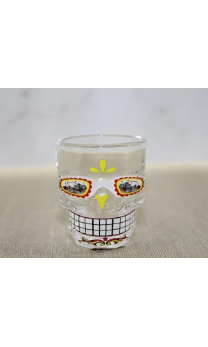 İstanbul Temalı Cam Kurukafa Shot Bardak