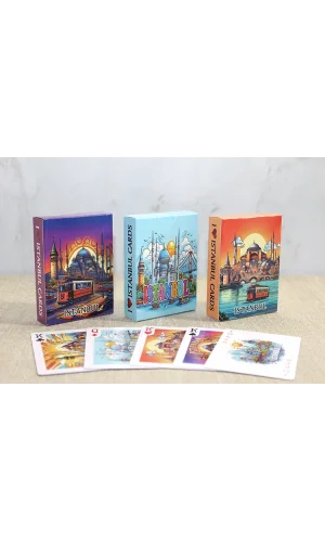 İstanbul Temalı İskambil Oyun Kartı