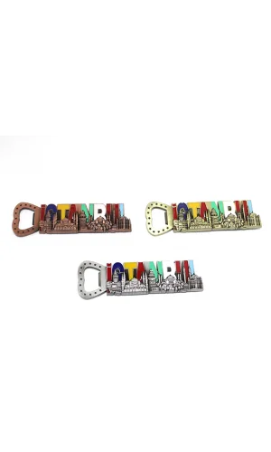 İstanbul Yazısı Metal Magnet Ve Açacak