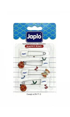 Japlo Emniyetli Çengelli İğne 4lü - Beyaz