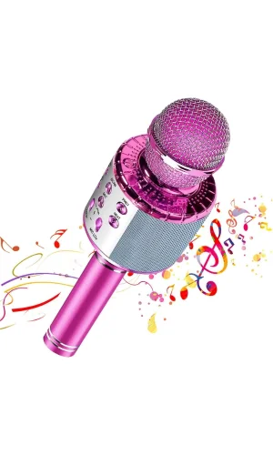 Kablosuz Hoparlörlü Bluetooth Karaoke Mikrofonu