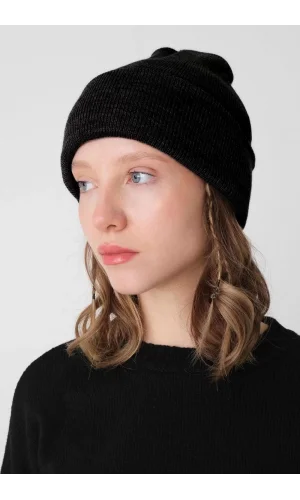 Kadın Katlamalı Basic Bere - Siyah