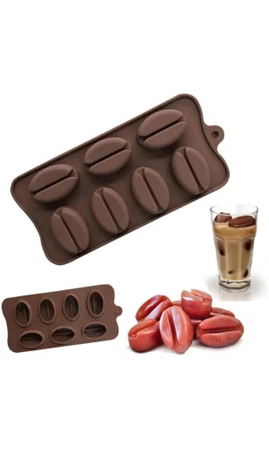 Kahve Çekirdeği Şekilli Silikon Kalıp