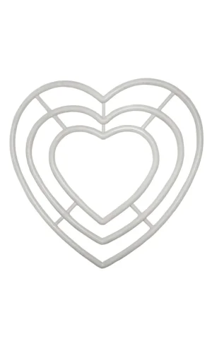 Kalp Makrome Halkası 3lü 20 cm