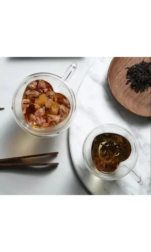 Kalp Şeklinde Cam Bardak