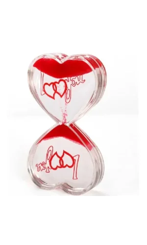Kalp Şeklinde Jel Kum Saati