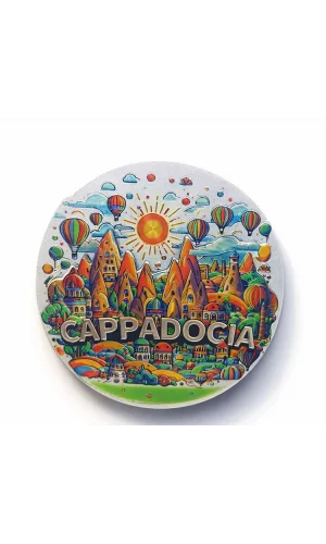 Kapadokya Temalı Silikon Buzdolabı Magneti Model 3