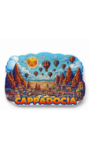 Kapadokya Temalı Silikon Buzdolabı Magneti Model 5