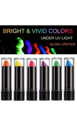 Karanlıkta Parlayan Neon Ruj Seti