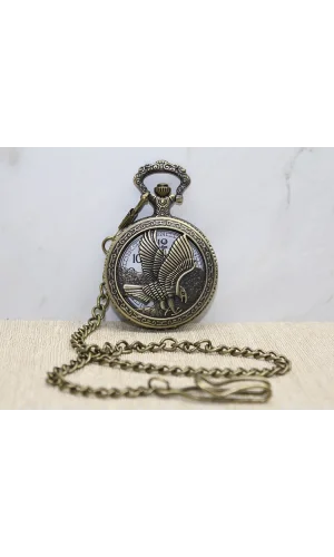 Kartal Tasarımlı Köstekli Saat