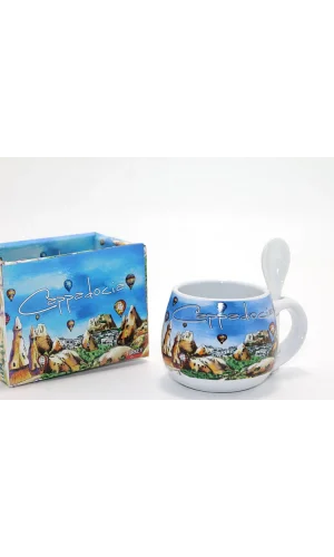 Kaşıklı Yöresel Kahve Fincanı Tekli Model 2