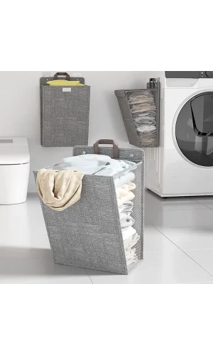 Katlanabilir Asılabilir Kirli Çamaşır Sepeti