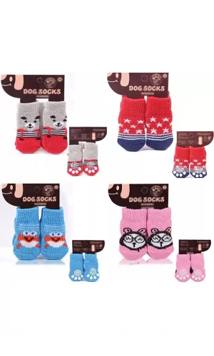 Kedi Köpek Kaydırmaz Örme Çorap