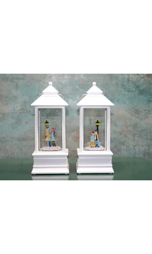 Kış Masalı Tasarımı Işıklı Müzikli Kar Küresi