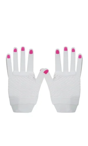 Kısa Beyaz Parmaksız File Eldiven