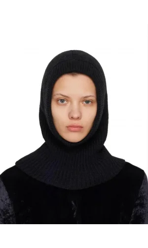 Kışlık Tam Kalıp Boğazlı Dokuma Triko Bere - Siyah