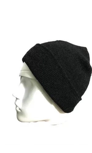 Kışlık Tam Kalıp Çocuk Triko Bere - Siyah