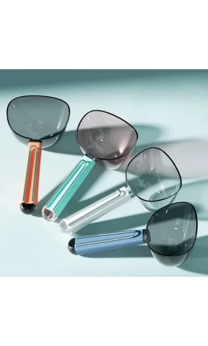 Klipsli Ölçekli Kedi Köpek Mama Küreği