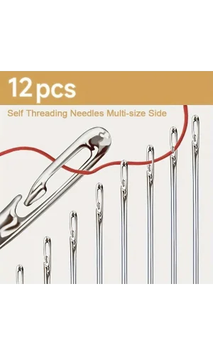 Kolay İplik Geçirilen İğne Seti 12 Adet