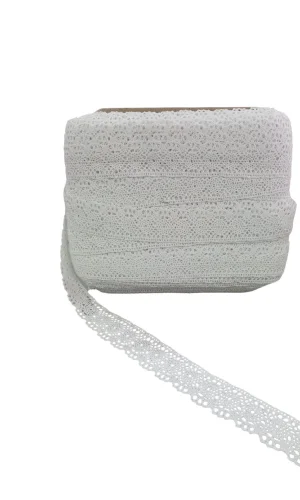 Kopanaki Dantel en 4 cm Beyaz 10 Metre