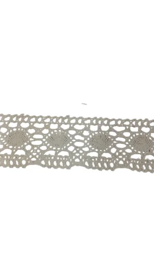 Kopanaki Dantel en 5 cm Badem Model Krem 10 Metre