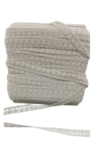 Kopanaki Dantel en 6 cm Krem 10 Metre