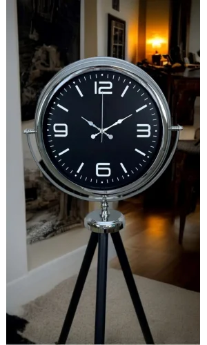 Krom Asil Tripod Ayaklı Saat