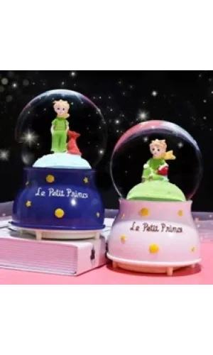 Küçük Prens Kar Küresi Işıklı Küçük Boy 6.5 cm