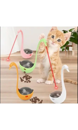 Kuğu Şeklinde Lazerli Kedi Oyuncağı