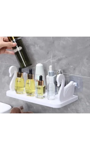 Kuğu Tasarımlı Kendinden Yapışkanlı Raf