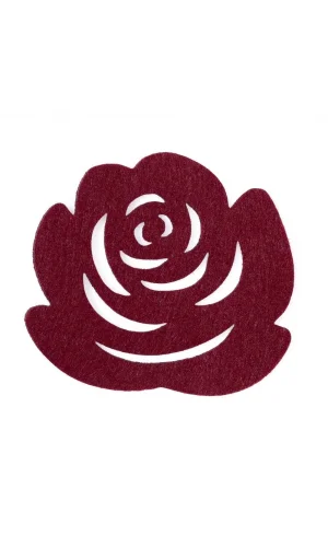 La Mia 10 lu Bordo Gül Bardak Altlığı - M14