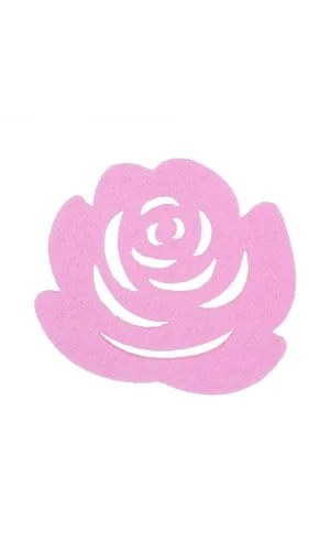 La Mia 10 lu Pembe Gül Bardak Altlığı - M22