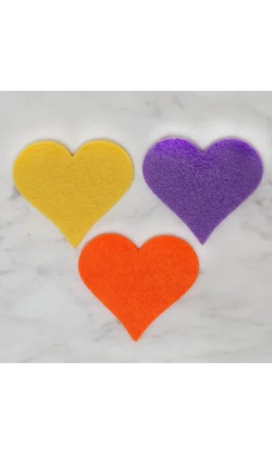 La Mia 3lü 6x4,5 cm Karışık Kalp Keçe