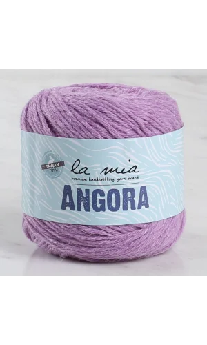 La Mia Angora 50gr Mor El Örgü İpi - L127 - 33801