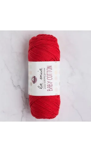 La Mia Baby Cotton Kırmızı El Örgü İpi - L033 - 33634