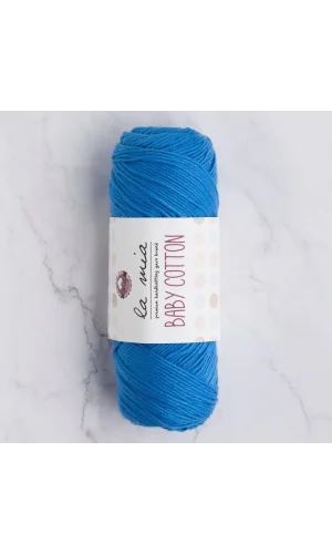 La Mia Baby Cotton Koyu Mavi El Örgü İpi - L034 - 33635
