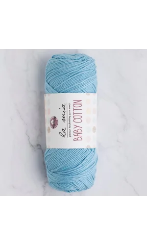 La Mia Baby Cotton Mavi El Örgü İpi - L041 - 33640