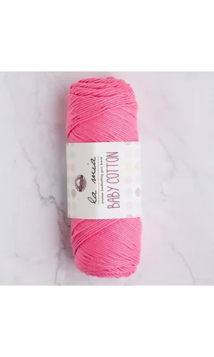 La Mia Baby Cotton Pembe El Örgü İpi - L046 - 33645