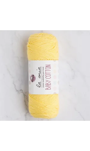 La Mia Baby Cotton Sarı El Örgü İpi - L043 - 33646