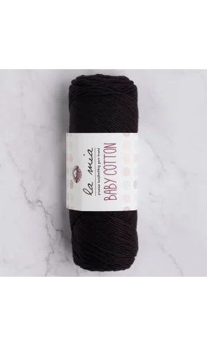 La Mia Baby Cotton Siyah El Örgü İpi - L006 - 33647