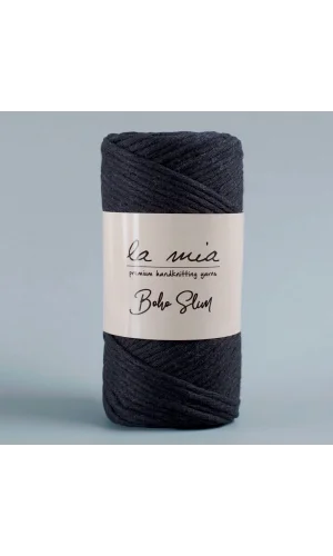 La Mia Boho Slim Siyah El Örgü İpi -L006 - 34203