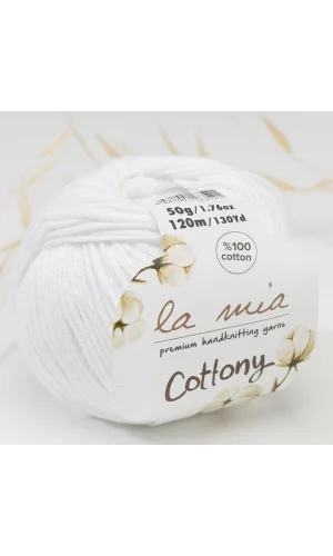 La Mia Cottony Beyaz Bebek El Örgü İpi - P1-L001 - 33576