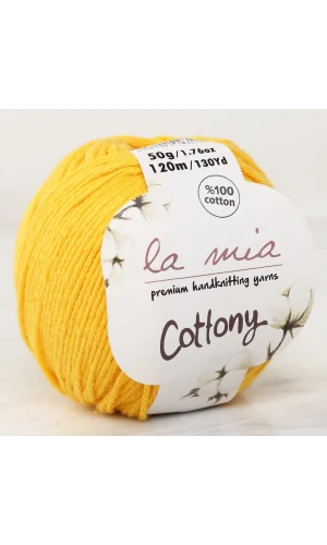 La Mia Cottony Hardal Sarı Bebek El Örgü İpi - P18-L018 - 33559