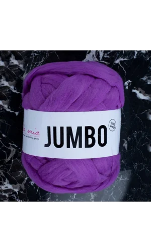 La Mia Jumbo Mor Dev Yün El Örgü İpi - J6